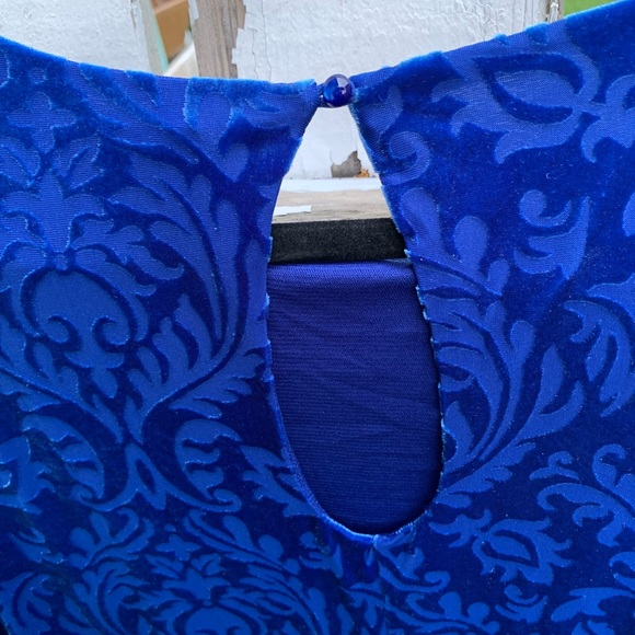 velvet blue dress NEW - Picture 11 of 11